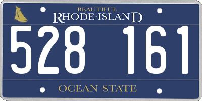 RI license plate 528161