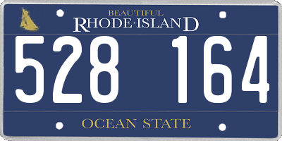 RI license plate 528164
