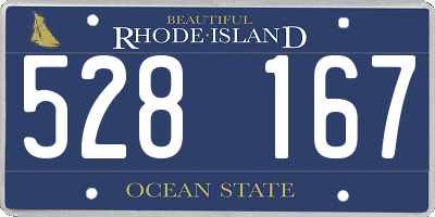RI license plate 528167