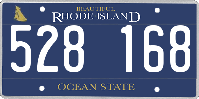 RI license plate 528168