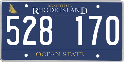 RI license plate 528170