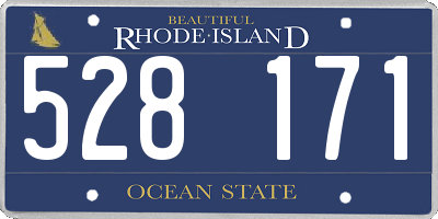 RI license plate 528171