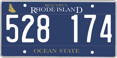 RI license plate 528174