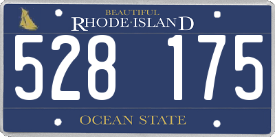 RI license plate 528175