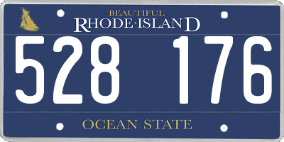 RI license plate 528176