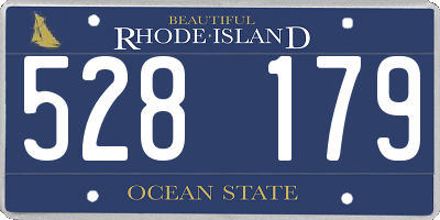 RI license plate 528179