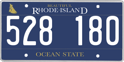 RI license plate 528180