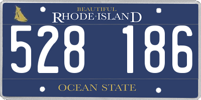 RI license plate 528186