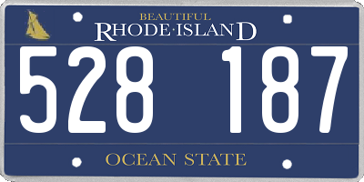 RI license plate 528187