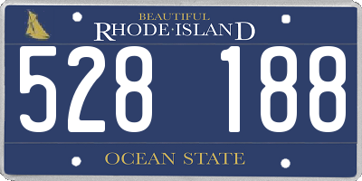 RI license plate 528188