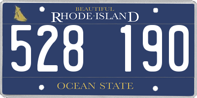 RI license plate 528190