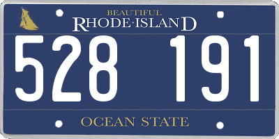 RI license plate 528191