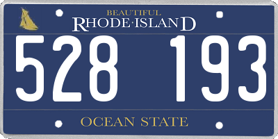 RI license plate 528193