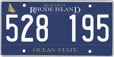 RI license plate 528195