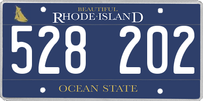 RI license plate 528202