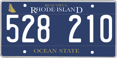 RI license plate 528210