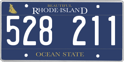 RI license plate 528211