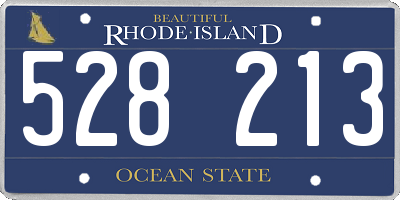 RI license plate 528213
