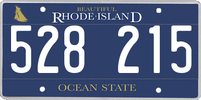 RI license plate 528215
