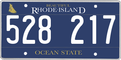RI license plate 528217
