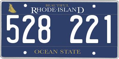 RI license plate 528221