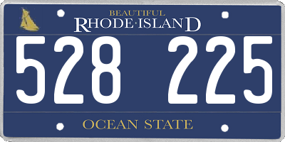 RI license plate 528225