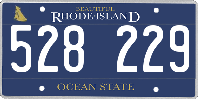 RI license plate 528229
