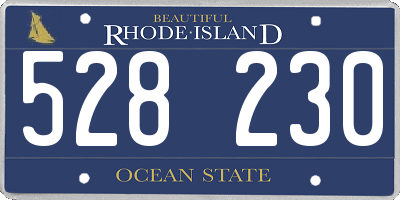 RI license plate 528230