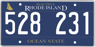 RI license plate 528231