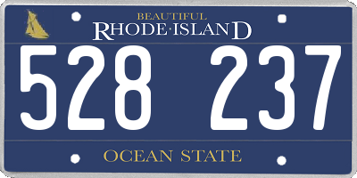 RI license plate 528237