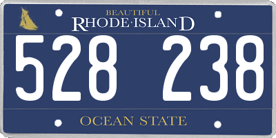 RI license plate 528238