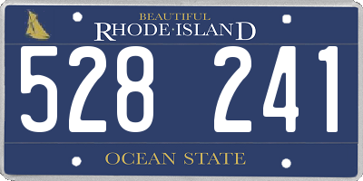 RI license plate 528241