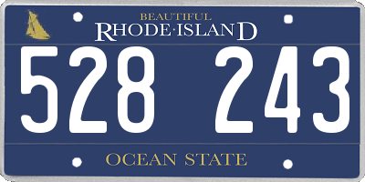 RI license plate 528243