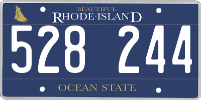 RI license plate 528244
