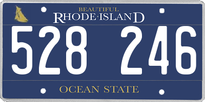 RI license plate 528246