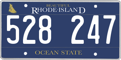 RI license plate 528247