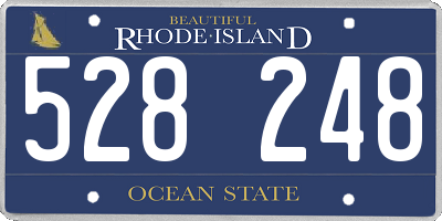 RI license plate 528248