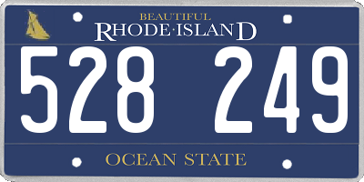 RI license plate 528249