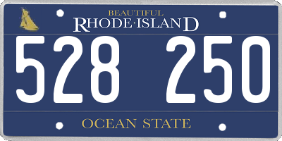 RI license plate 528250