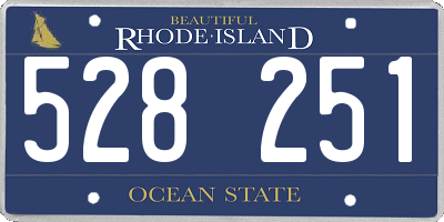 RI license plate 528251