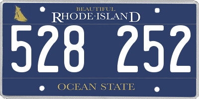 RI license plate 528252