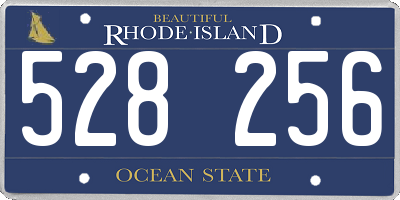 RI license plate 528256