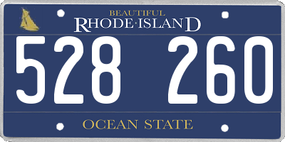 RI license plate 528260