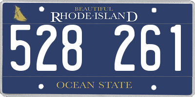 RI license plate 528261