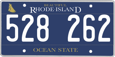 RI license plate 528262