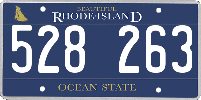 RI license plate 528263