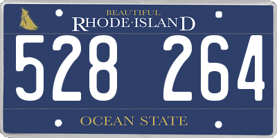 RI license plate 528264