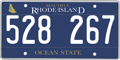 RI license plate 528267