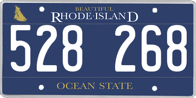 RI license plate 528268