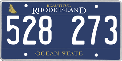 RI license plate 528273